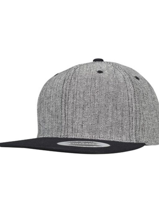 Melange Solid Snapback