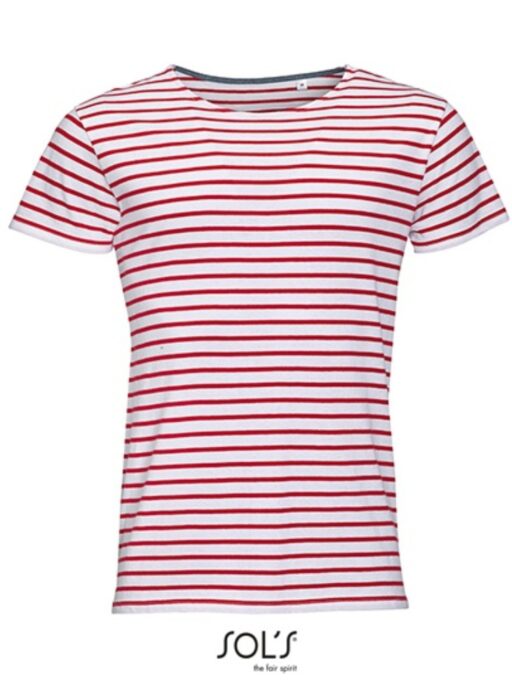 Men`s Round Neck Striped T-Shirt Miles