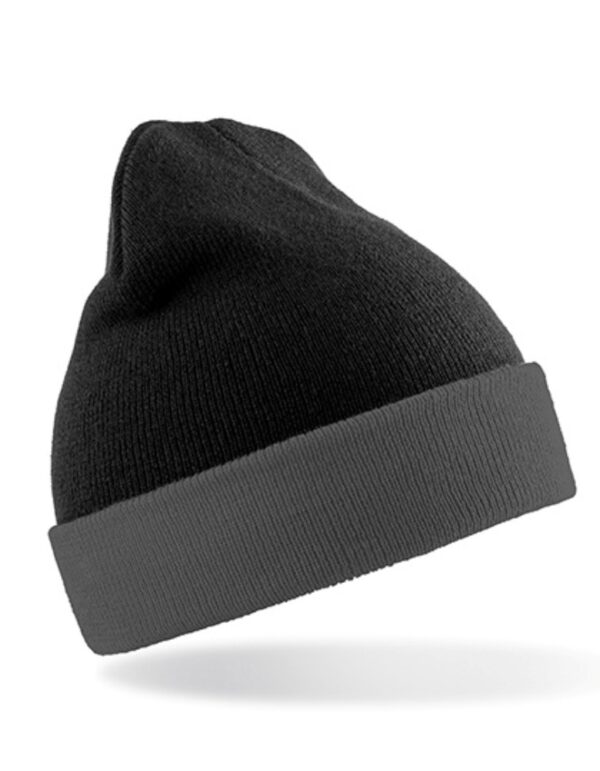 Recycled Black Compass Beanie