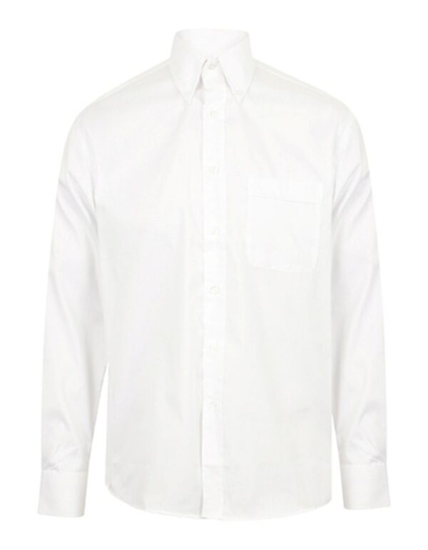 Men`s Long Sleeved Pinpoint Oxford Shirt